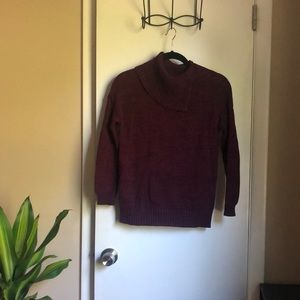 Cowl Neck Quarter Sleeve Sweater